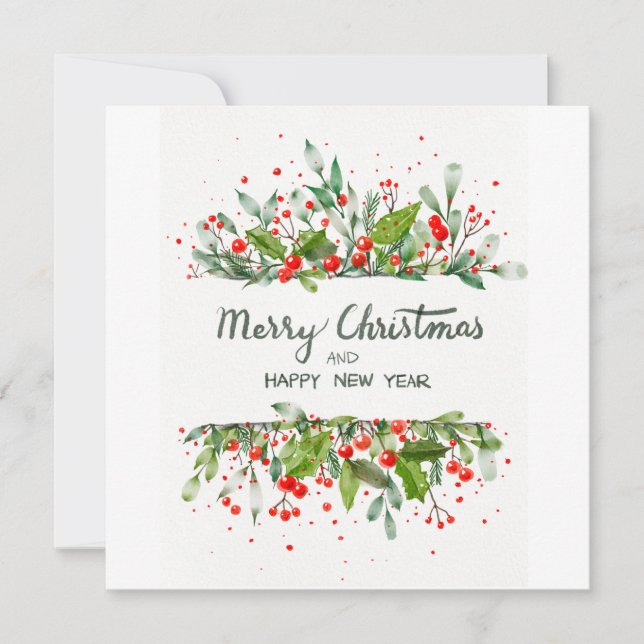 CONVITES JOYEUX NOËL ET BONNE ANNÉE (Frente)