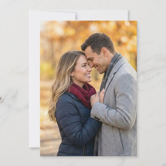 Convites Joyful Autumn Warmth Photo (Frente)