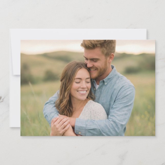 Convites Joyful Green Natural Photo (Frente)