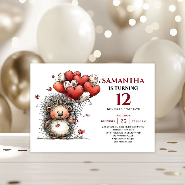 Convites Joyful whimsical animals art kids birthday invite (Joyful whimsical animals art kids birthday invitation

)