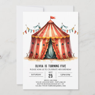 Convites Joyly Editable Circus Aniversário