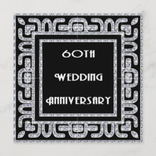 Convites Jubileu de Diamante 60º Aniversário de Casamento