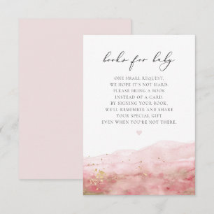 Convites JULIEN Blush Dusty Rosa Dourados Livros para Cart