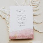 Convites JULIEN | Casamento Dourado de Lâmpadas de Água<br><div class="desc">Este convite para o casamento apresenta um borrão de aquarela esfarelado no fundo com contadores de ouro e um layout minimalista elegante.</div>