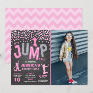 Convites Jump Birthday Invest Jump Trampoline Party