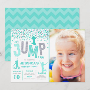 Convites Jump Birthday Invest Jump Trampoline Party