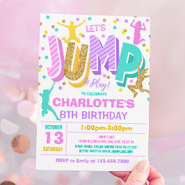 Convites Jump Birthday Invest Jump Trampoline Party