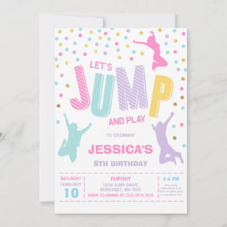 Convites Jump Bounce House Birthday Party Invitation