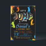 Convites Jump Party Vamos Jump Boy Birthday<br><div class="desc">Convite Jump Festa de aniversário Convite Convidar Festa de Trampoline Bumbar Festa Jump Festa Festa Jump Boy.</div>