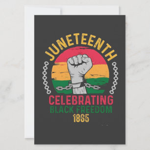 Convites Juneteenth Celebrando a Liberdade Negra 1865