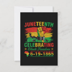 Convites Juneteenth quebrando todas as correntes homens mul