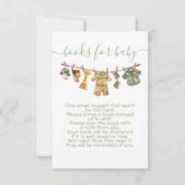 Convites Jungle Safari Clothesline Traga um livro