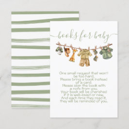 Convites Jungle Safari Clothesline Traga um livro