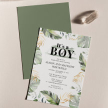 Jungle Safari Giraffe Palms Deixa Chá de fraldas