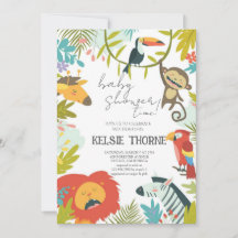 Jungle Wildlife Baby Shower