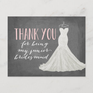Convites Junior Bridesmaid Obrigado   Bridesman