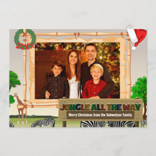 Convites Junle All Way Christmas Card