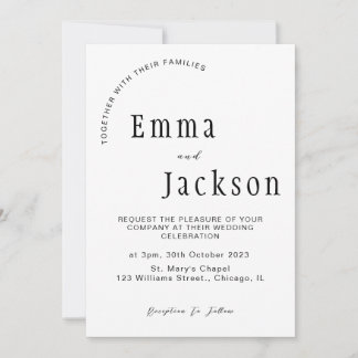 Convites "Junte-se a nós enquanto dizemos 'sim': Simples e 