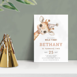 Convites Junte-se a nós para a festa segundo aniversário Gi