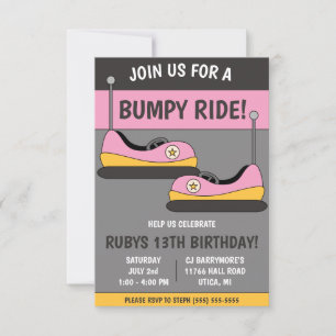 Convites Junte-se a nós para um Bumpy Ride! Aniversário de 