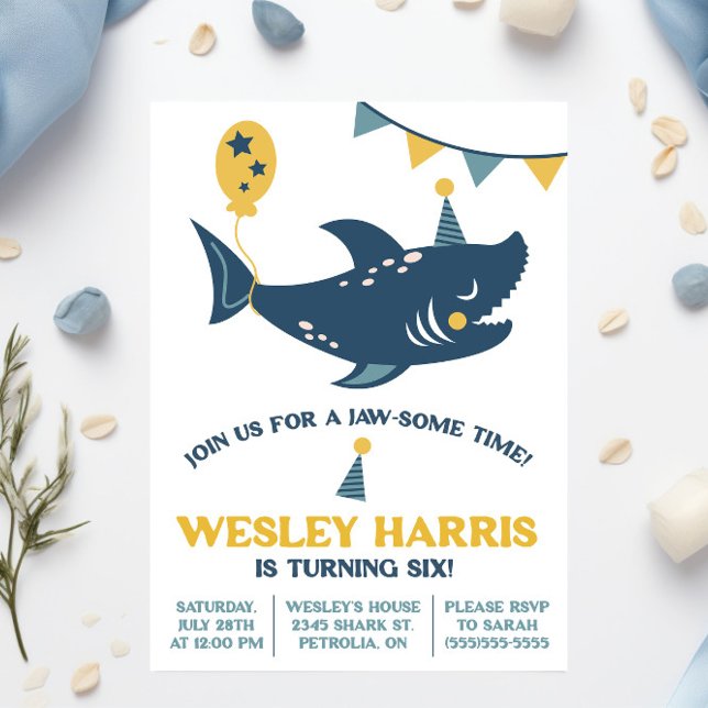 Convites Junte-se a nós para um tempo de mandíbula! Festa d (Criador carregado)