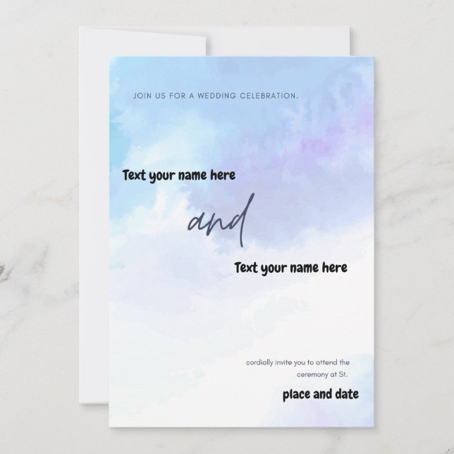 Convites Junte-se a nós para uma celebração de casamento (Frente)