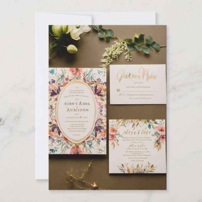 Convites "Junte-se a nós para uma celebração memorável" (Frente)