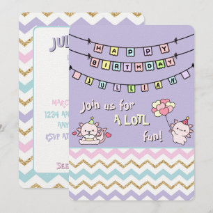 Convites Junte-se a nós para uma diversão LOTL! Birthday Ax