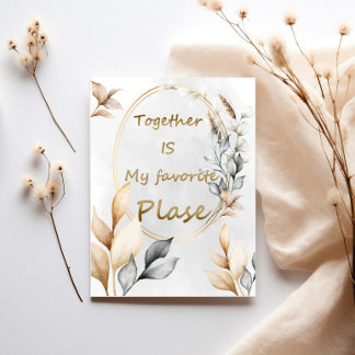 Convites Juntos É Meu Lugar Favorito – Casal Personalizado