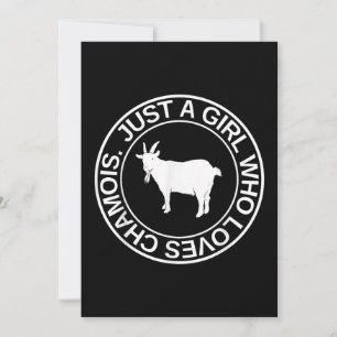 Convites Just A Girl Who Loves Chamois Gift For Women Goat