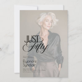 Convites Just Fifty Photo 50th Birthday Party