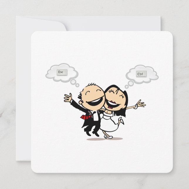 Convites Just married (Frente)