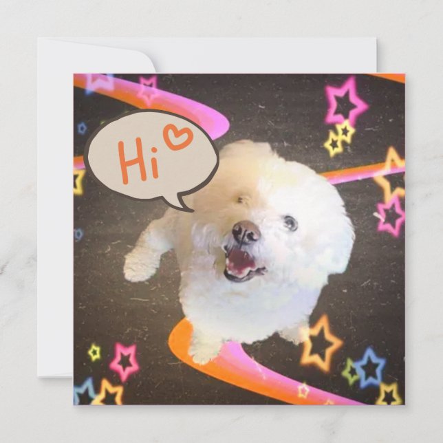 Convites Just Saying "Hi" Invitation (Frente)