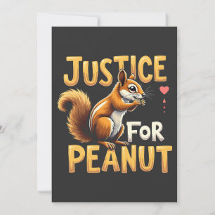 Convites Justiça Para O Amendoim O Esquilo P’nut PNut Peanu