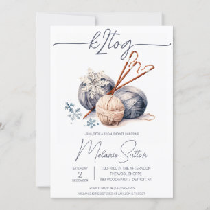 Convites k2tog, Cinza do inverno, Chá de panela de tricô