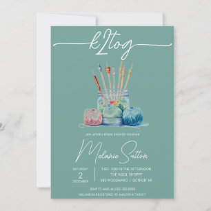 Convites k2tog, tricô, Chá de panela de jar