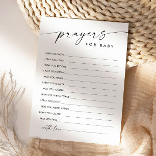 Convites KAIA Prayers for Baby Advice Card