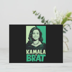 Convites Kamala é Brat Funny Sarcastic