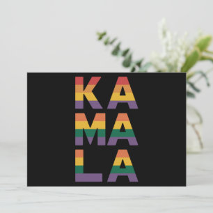Convites Kamala Harris 2024 Bandeira Arco-Íris Orgulho Gay