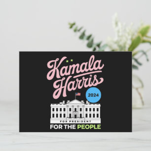 Convites Kamala Harris 2024 Voto Social Democrata Azul