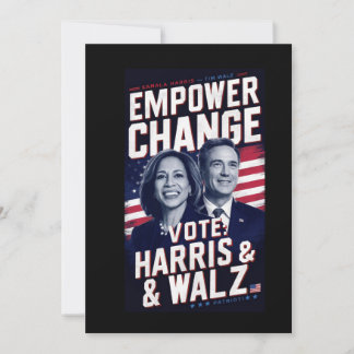 Convites Kamala Harris e Tim Walz