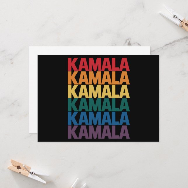 Convites Kamala Harris Orgulho gay LGBTQ - Presente de Dive (Frente/Verso In Situ)