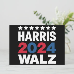 Convites Kamala Harris Walz Para Presidente Vice-Presidente