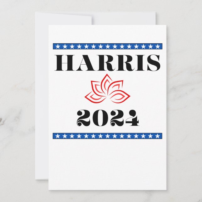Convites Kamala Lotus Harris para POTUS (Frente)