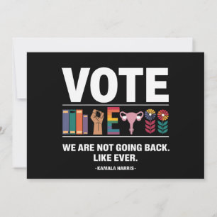 Convites Kamala Não Voltamos Como Sempre Feminista