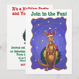 Convites Kangaroo Christmas StarNight