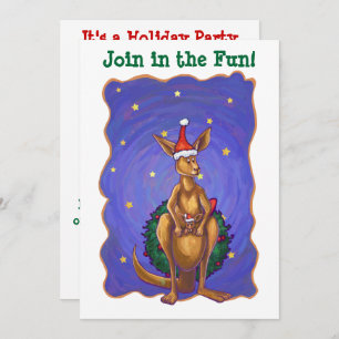 Convites Kangaroo Christmas StarNight