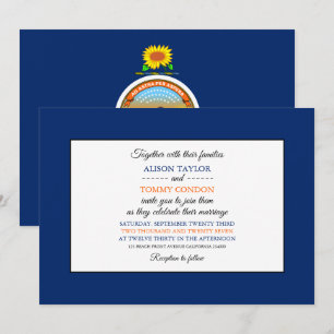 Convites Kansan Flag, Flag of Kansas Wedding