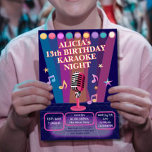 Karaoke noite de festa adolescente adolescente