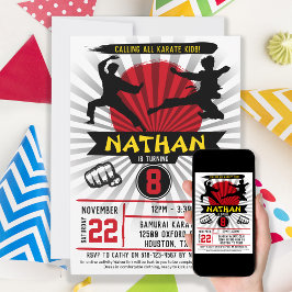 Convites Karate Kid Artes Marciais Cobra Kai